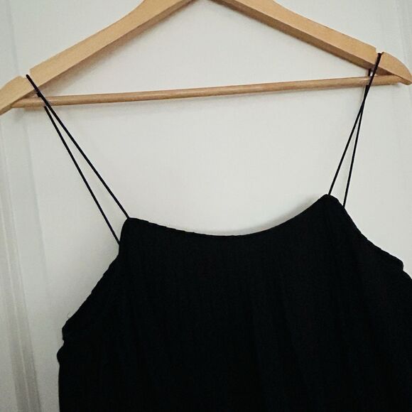 CC Cousin Couture Black Romper Shorts Sz S Small Pleated - Picture 4 of 7